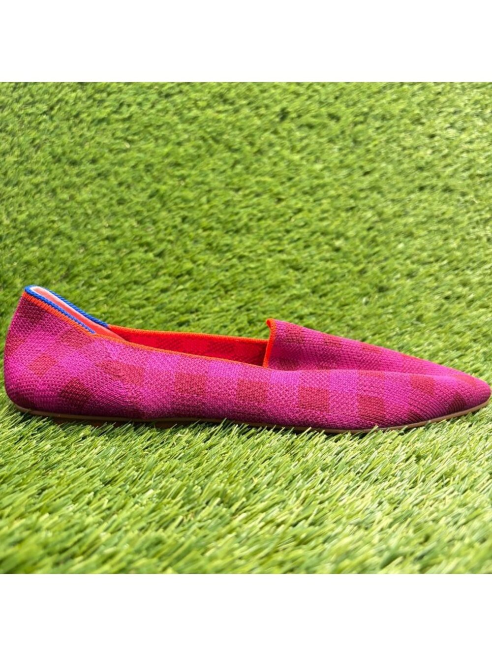 Rothy's The Loafer Womens Size 9 Purple Red Casual Classic Slip On Flats Shoes